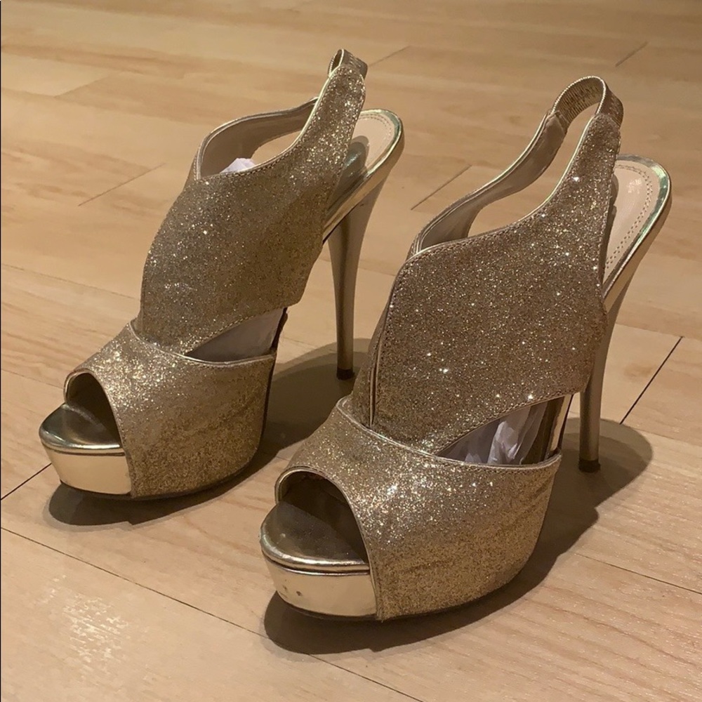 NEW gold shoes